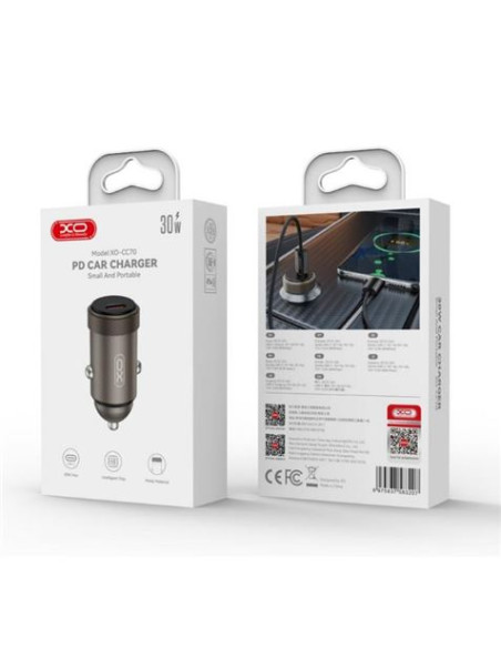 CARGADOR COCHE 30W TIPO C CC70 XO
