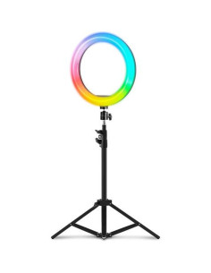 ARO DE LUZ RGB CON TRIPODE 150CM 1200 LUMENS CON MANDO A DISTANCIA