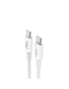 CABLE DE CARGA TIPO C TIPO C 240W BLANCO XO