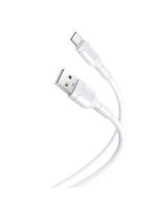 CABLE NB212 SILICONA USB - TIPO C | 2.1A | 1 MTR | BLANCO XO