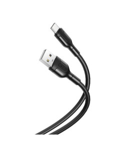 CABLE NB212 SILICONA USB - TIPO C | 2.1A | 1 MTR | NEGRO XO