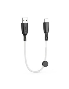 CABLE NB247 CARGA RAPIDA USB - TIPO C | 6A | 25CM CON CLIP | BLANCO XO 2