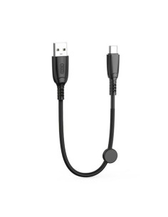 CABLE NB247 CARGA RAPIDA USB - TIPO C | 6A | 25CM CON CLIP | NEGRO XO