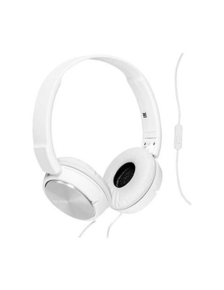 AURICULAR DIADEMA PLEGABLE CON MICRÓFONO BLANCO SONY