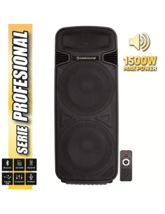 ALTAVOZ AUTOAMPLIFICADO PRO600 8 500W CON BATERÍA + 2 MICROS SERIE PRO