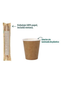 SET 50 VASOS CARTON KRAFT 120CC ALGON