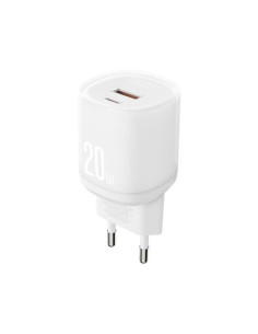 CARGADOR RAPIDO USB-A / USB-C 20W CON CABLE LIGHTNING L144 BLANCO XO 2