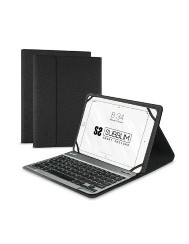 FUNDA CON TECLADO BLUETOOTH EXTRAIBE 10.1-10.8 SUBBLIM