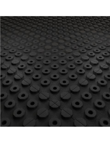 BALDOSA DE CAUCHO ANTITRAUMA 400X400X25MM COLOR LADRILLO ROJO ARTPLAST