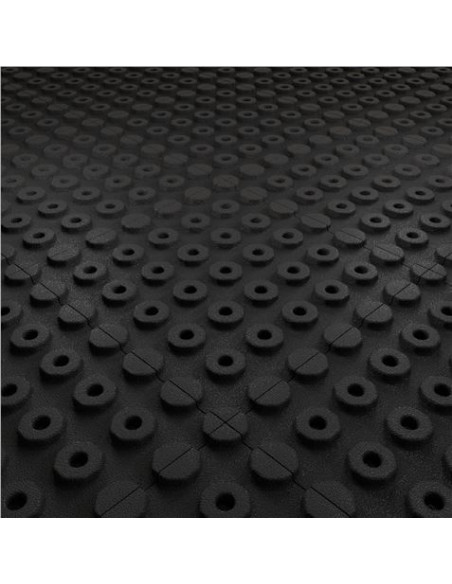BALDOSA DE CAUCHO ANTITRAUMA 400X400X25MM COLOR LADRILLO ROJO ARTPLAST