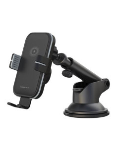 SOPORTE COCHE AUTO CIERRE + BASE DE CARGA INALAMBRICA 15W WX027 XO