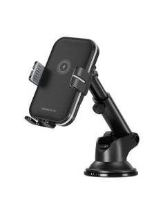 SOPORTE COCHE AUTO CIERRE + BASE DE CARGA INALAMBRICA 15W WX027 XO 2