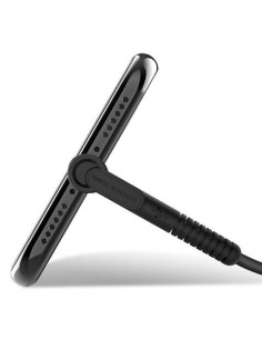 CABLE NB100 ANTI ROTURA ACODADO MICRO USB A USB BLANCO 1 METRO XO 2