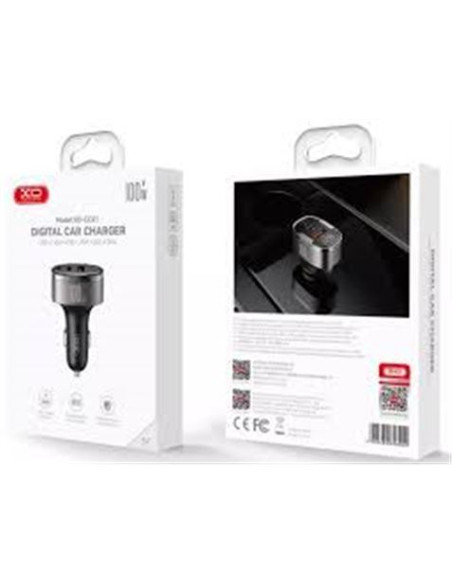 CARGADOR MECHERO CC61 3XUSB 100W XO