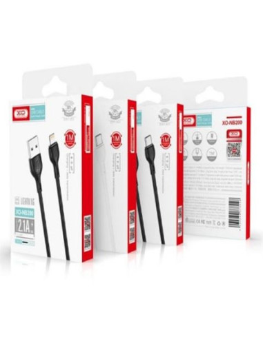 CABLE 2.1A USB A TIPOC 1 METRO NEGRO NB200 XO