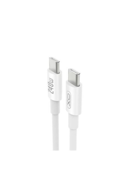 CABLE DE CARGA TIPO C TIPO C 240W BLANCO XO