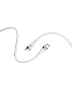 CABLE FLEXIBLE TIPO C A TIPO C 2M 100W FOREVER BLANCO