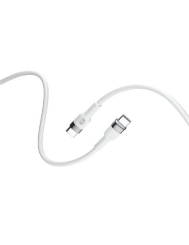 CABLE FLEXIBLE TIPO C A TIPO C 2M 100W FOREVER BLANCO