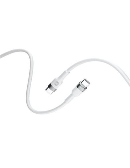 CABLE FLEXIBLE TIPO C A TIPO C 2M 100W FOREVER BLANCO