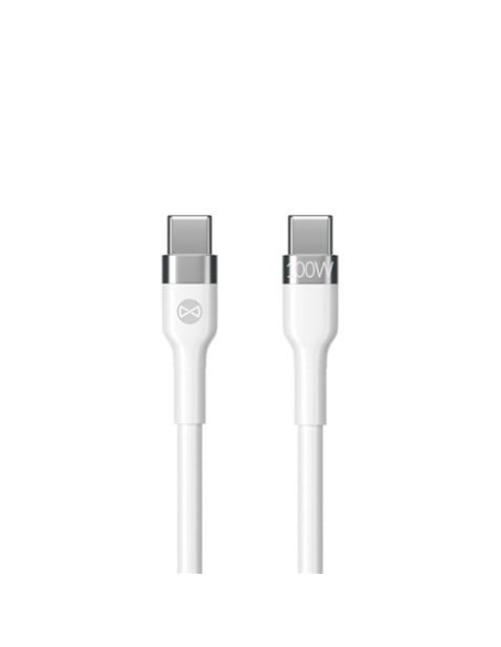 CABLE FLEXIBLE TIPO C A TIPO C 2M 100W FOREVER BLANCO