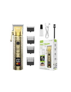 CORTAPELO METAL GL69960 BARBERO RECARGABLE CON PANTALLA GREEN LYCA