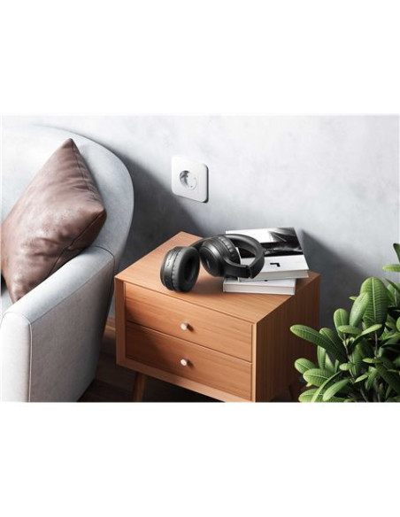 AURICULAR BLUETOOTH BE41 ANC, HASTA 115 HORAS DE MÚSICA NEGRO XO