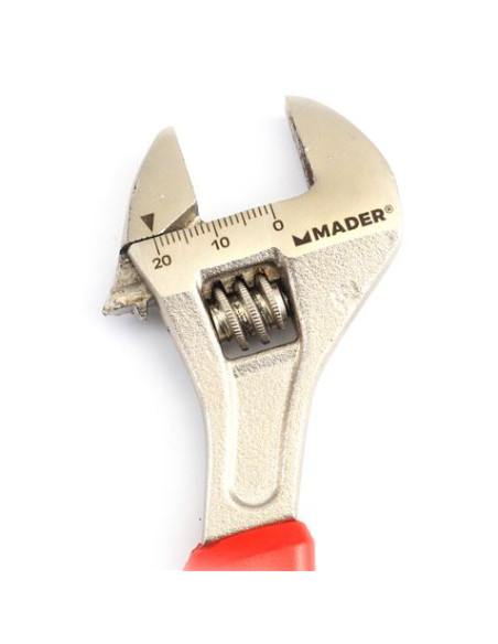 LLAVE INGLESA 6\"- 150MM MANGO RECUBIERTO ROJO MADER