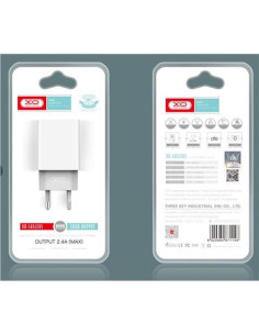 CARGADOR DE CORRIENTE L65 2.4A | 2XUSB | XO 2