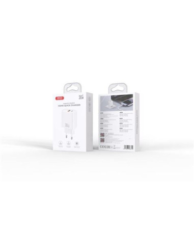 CARGADOR USB 30W 1X USB-A Y 1X USB-C CE40 XO
