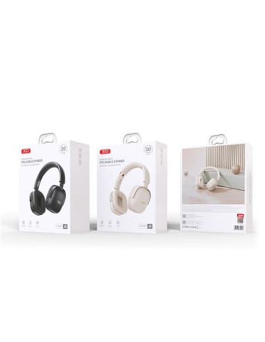 AURICULAR BLUETOOTH BE42 HASTA 30 HORAS DE MÚSICA NEGRO XO