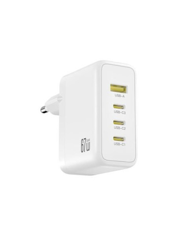 CARGADOR USB 3XUSB-C 67W 1XUSB-A 22.5W CE39 XO