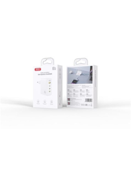 CARGADOR USB 3XUSB-C 67W 1XUSB-A 22.5W CE39 XO