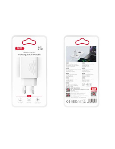 CARGADOR USB CARGA RAPIDA 20W 1X USB-A Y 1X USB-C