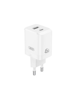 CARGADOR USB+USB-C 45W CE36 BLANCO XO