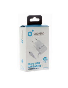 CARGADOR DE CORRIENTE MICRO USB 2.1A BLANCO CROMAD 2