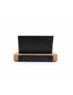 ESTACION METEOROLOGICA CON RELOJ DESPERTADOR MADERA/BLANCO THOMSON 2