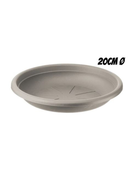 PLATO PARA MACETA 20CM TORTORA ARTPLAST
