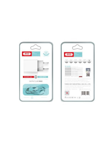 PACK CARGADOR CORRIENTE L65 2.4A + CABLE MICRO USB XO