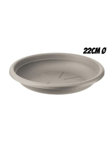 PLATO PARA MACETA 22CM TORTORA ARTPLAST