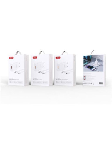 CARGADOR DE CORRIENTE USB 18W CON CABLE TIPO C XO