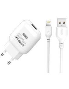 PACK CARGADOR CORRIENTE L37 2.1A + CABLE LIGHTNING XO