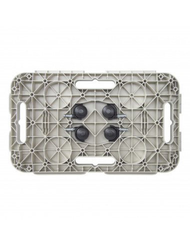 PLATAFORMA RECTANGULAR CON RUEDAS 480X290X38MM ARTPLAST