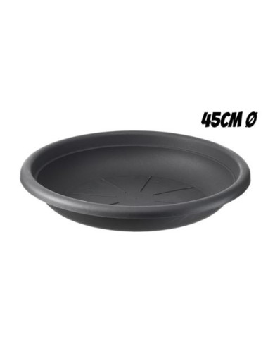 PLATO PARA MACETA 45CM ANTRACITA ARTPLAST