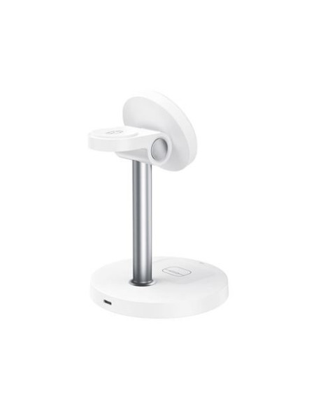 CARGADOR INALAMBRICO MAGNETICO 3 EN 1 CX038 BLANCO XO