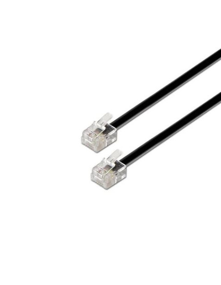 CABLE TELÉFONO RJ11 2M 4 VIAS MACHO-MACHO AISENS