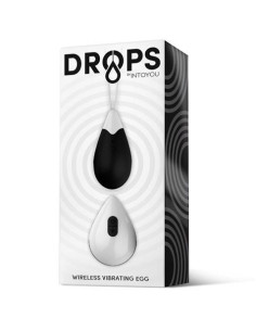 HUEVO VIBRADORCON SILICONA A CONTROL REMOTO NEGRO DROPS 2