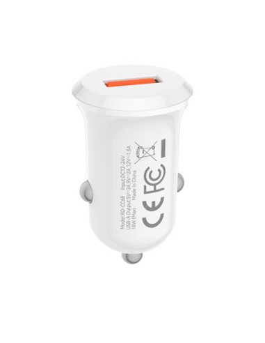 CARGADOR DE MECHERO 18W CC68 BLANCO XO