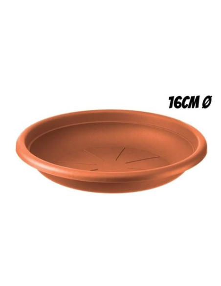 PLATO PARA MACETA 16CM TERRACOTA ARTPLAST