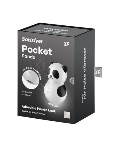 SUCCIONADOR CLITORIS CON VIBRACION POCKET PANDA SATISFYER