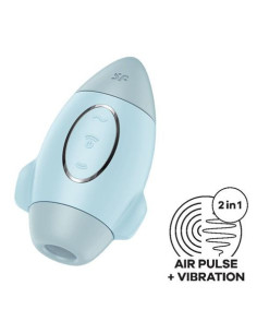 SUCCIONADOR Y VIBRADOR MISSION CONTROL AZUL SATISFYER